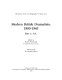 Modern British dramatists, 1900-1945 /