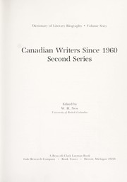 Canadian writers since 1960.