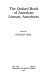 The Oxford book of American literary anecdotes /