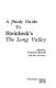 A Study guide to Steinbeck's The long valley /