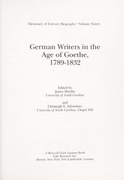 German writers in the age of Goethe, 1789-1832 /