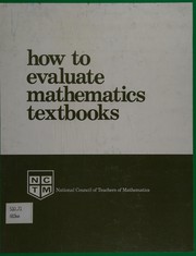 How to evaluate mathematics textbooks /