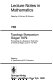 Topology Symposium, Siegen 1979 : proceedings of a symposium held at the University of Siegen, June 14-19, 1979 /