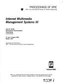 Internet multimedia management systems III : 31 July-1 August 2002, Boston [Mass.], USA /