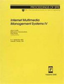 Internet multimedia management systems IV : 9-11 September 2003, Orlando, Florida, USA /