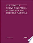 Proceedings of the Seventeenth Annual ACM-SIAM Symposium on Discrete Algorithms.