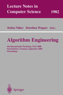 Algorithm engineering : 4th international workshop, WAE 2000, Saarbrücken, Germany, September 5-8, 2000 : proceedings /