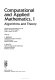 Computational and applied mathematics, I : algorithms and theory : selected and revised papers from the IMACS 13th World Congress, Dublin, Ireland, July 1991 /