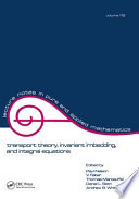 Transport theory, invariant imbedding, and integral equations : proceedings in honor of G.M. Wing's 65th birthday /