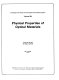 Physical properties of optical materials, August 27-28, 1979, San Diego, California /