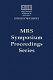 Polymer/metal interfaces and defect mediated phenomena in ordered polymers : symposia held December 2-6, 2002, Boston, Massachusetts, U.S.A. /