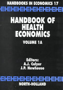 Handbook of health economics.