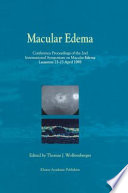 Special issue, macular edema : conference proceedings of the 2nd International Symposium on Macular Edema, Lausanne, 23-25 April 1998 /