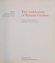 The architecture of western gardens : a design history from the Renaissance to the present day /