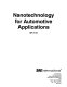 Nanotechnology for automotive applications /
