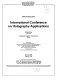 International Conference on Holography Applications : 2-4 July, 1986, Beijing, China /