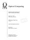 Optical computing : summaries of papers presented at the Optical Computing Topical Meeting, March 16-19, 1993, Palm Springs, California /