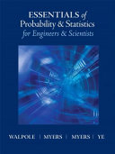 Essentials of probability & statistics for engineers & scientists /