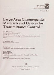 Large-area chromogenics : materials and devices for transmittance control /