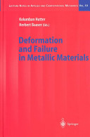 Deformation and failure in metallic materials /