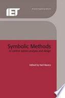 Symbolic methods in control system anaylsis and design /