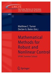 Mathematical methods for robust and nonlinear control : EPSRC Summer School /