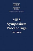 Microelectromechanical systems, materials and devices : symposium held November 26-28, 2007, Boston, Massachusetts, USA /