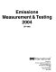Emissions measurement & testing 2004.