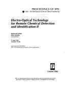 Electro-optical technology for remote chemical detection and identification II : 21 April 1997, Orlando, Florida /