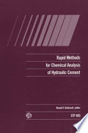Rapid methods for chemical analysis of hydraulic cement /