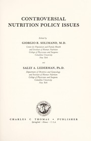 Controversial nutrition policy issues /