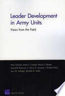 Leader development in Army units : views from the field /