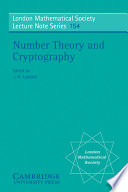 Number theory and cryptography /