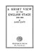 A short view of the English stage, 1900-1926.