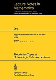 Théorie des topos et cohomologie étale des schémas.