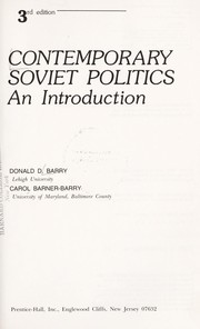 Contemporary Soviet politics : an introduction /