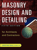 Masonry design and detailing : for architects and contractors /
