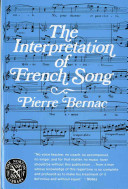 The interpretation of French song /
