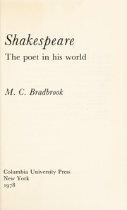 Shakespeare : the poet in his world /