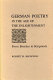 German poetry in the Age of the Enlightenment : from Brockes to Klopstock /