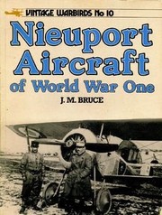 Nieuport aircraft of World War One /