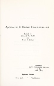 Approaches to human communication.