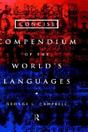 Concise compendium of the world's languages /