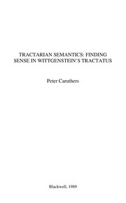 Tractarian semantics : finding sense in Wittgenstein's Tractatus /