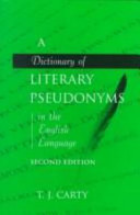 A dictionary of literary pseudonyms in the English language /