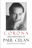 Corona : selected poems of Paul Celan /