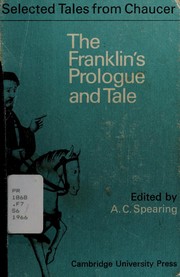 The franklin's prologue and tale : from the Canterbury tales /