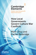 How local governments govern culture war conflicts /