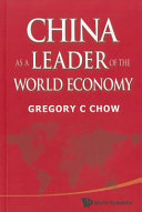 China as a leader of the world economy /