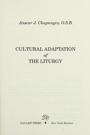 Cultural adaptation of the liturgy /